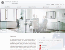 Tablet Screenshot of europeanresidence.com